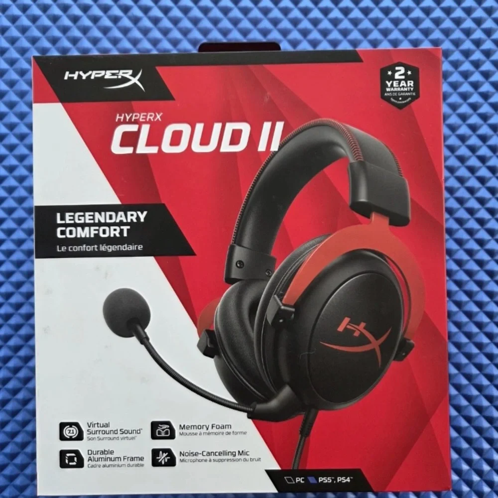 HyperX Cloud II Gaming Headset - Black and Red